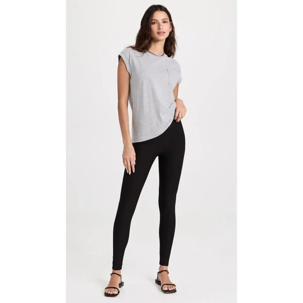 Plush Cotton Fleece Lined Leggings in Black Small Womens Joggers